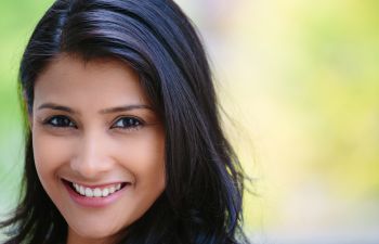 woman with healthy smile